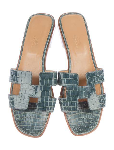 hermes oran sandal fur|hermes oran crocodile sandals.